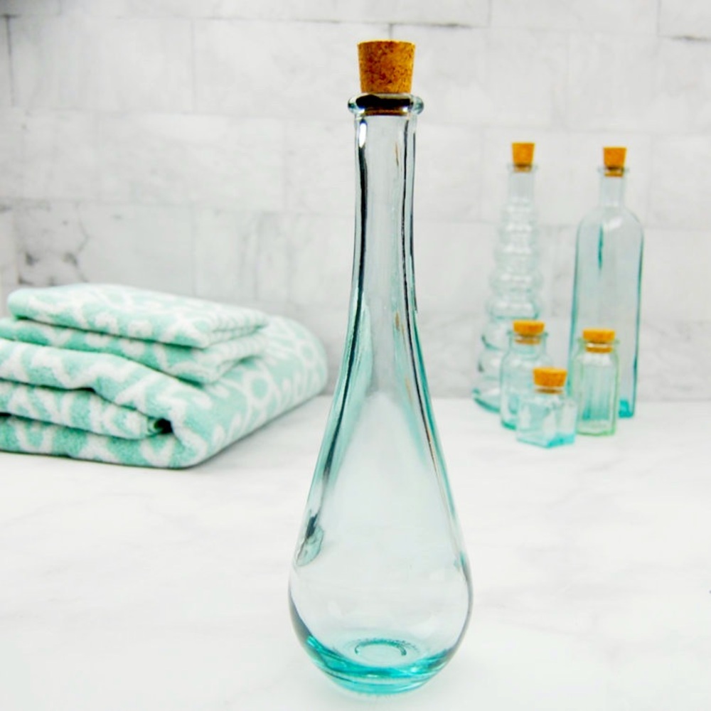 Teardrop Decorative Glass Bottles (2)